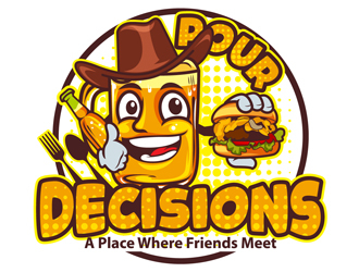 Pour Decisions logo design by DreamLogoDesign