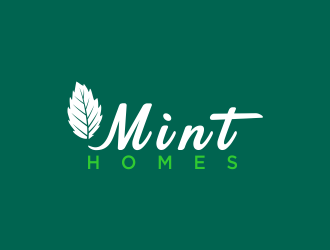 Mint homes logo design by oke2angconcept