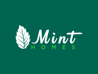 Mint homes logo design by oke2angconcept