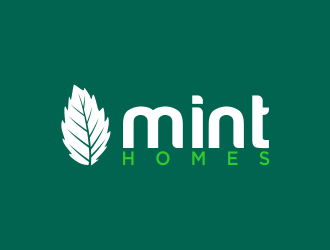 Mint homes logo design by oke2angconcept