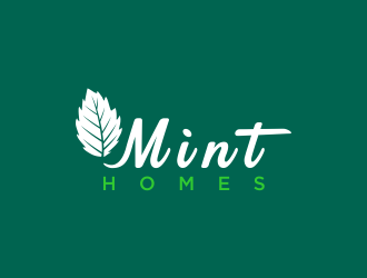 Mint homes logo design by oke2angconcept