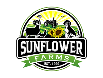 Sunflower Farm  logo design by haze