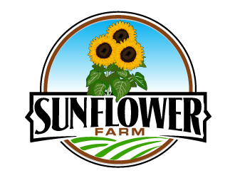 Sunflower Farm  logo design by ElonStark