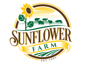 Sunflower Farm  logo design by jaize