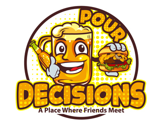 Pour Decisions logo design by DreamLogoDesign