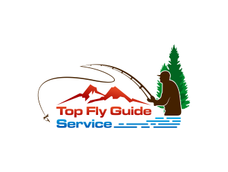 Top Fly Guide Service logo design by .::ngamaz::.