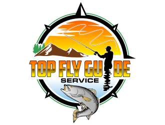 Top Fly Guide Service logo design by qqdesigns