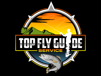 Top Fly Guide Service logo design by qqdesigns