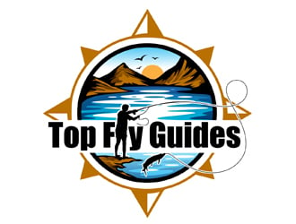 Top Fly Guide Service logo design by DreamLogoDesign