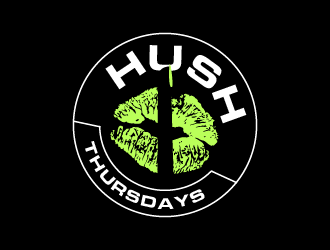 HUSH Thursdays logo design by pollo