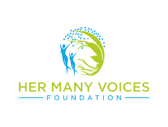 Her Many Voices Foundation logo design by Rizqy