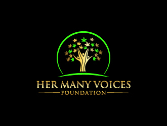 Her Many Voices Foundation logo design by Creativeminds