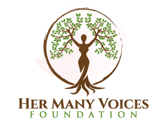 Her Many Voices Foundation logo design by jaize