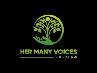 Her Many Voices Foundation logo design by yondi