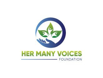 Her Many Voices Foundation logo design by yondi