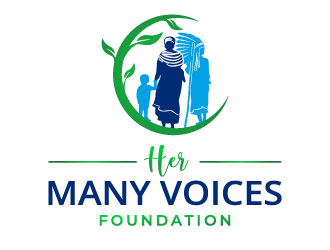 Her Many Voices Foundation logo design by MonkDesign