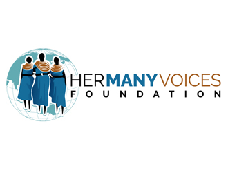 Her Many Voices Foundation logo design by DreamLogoDesign