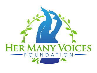 Her Many Voices Foundation logo design by DreamLogoDesign