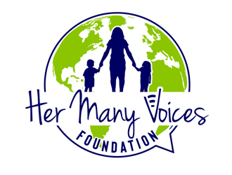 Her Many Voices Foundation logo design by DreamLogoDesign