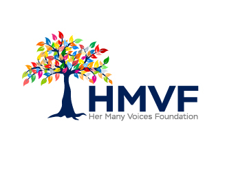 Her Many Voices Foundation logo design by Marianne