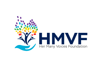 Her Many Voices Foundation logo design by Marianne