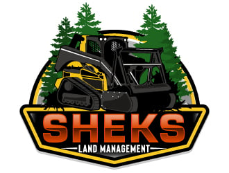 Sheks Land Management logo design by ElonStark