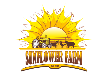 Sunflower Farm  logo design by TMOX