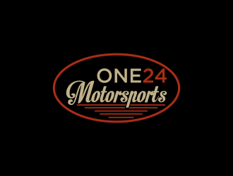 ONE24 Motorsports logo design by luckyprasetyo