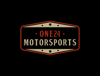 ONE24 Motorsports logo design by luckyprasetyo