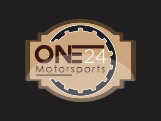 ONE24 Motorsports logo design by Msinur