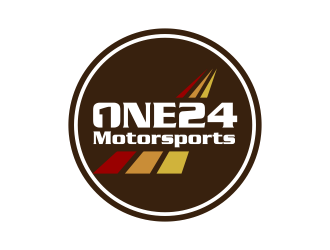 ONE24 Motorsports logo design by GassPoll