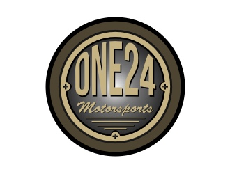 ONE24 Motorsports logo design by Garmos