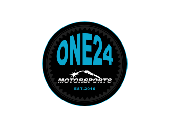 ONE24 Motorsports logo design by xorn