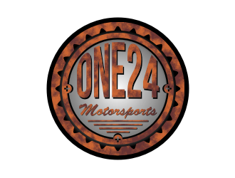 ONE24 Motorsports logo design by Garmos