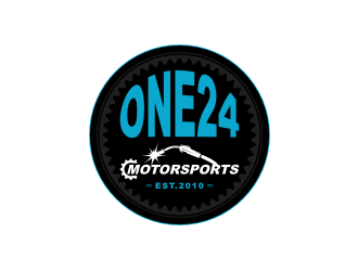 ONE24 Motorsports logo design by xorn