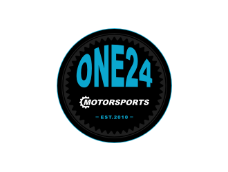 ONE24 Motorsports logo design by xorn