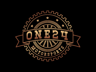 ONE24 Motorsports logo design by keptgoing