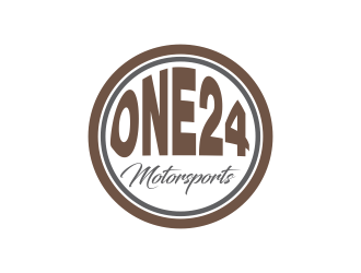 ONE24 Motorsports logo design by oke2angconcept