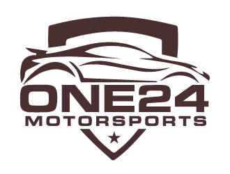 ONE24 Motorsports logo design by ElonStark