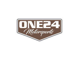 ONE24 Motorsports logo design by oke2angconcept