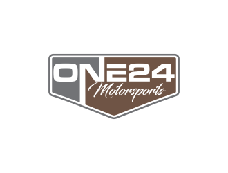 ONE24 Motorsports logo design by oke2angconcept