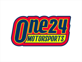 ONE24 Motorsports logo design by Shabbir