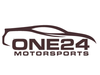 ONE24 Motorsports logo design by ElonStark