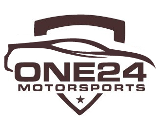 ONE24 Motorsports logo design by ElonStark