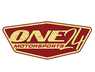 ONE24 Motorsports logo design by DreamLogoDesign