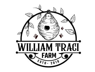 William Traci Farm/ WTF logo design by MonkDesign