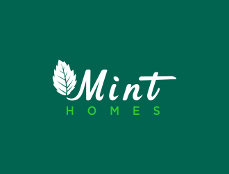 Mint homes logo design by oke2angconcept