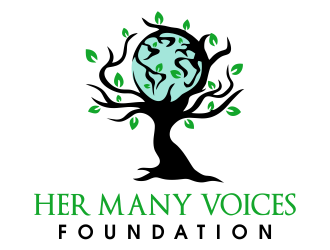 Her Many Voices Foundation logo design by JessicaLopes