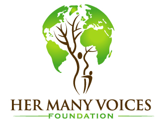 Her Many Voices Foundation logo design by PMG