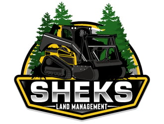 Sheks Land Management logo design by ElonStark